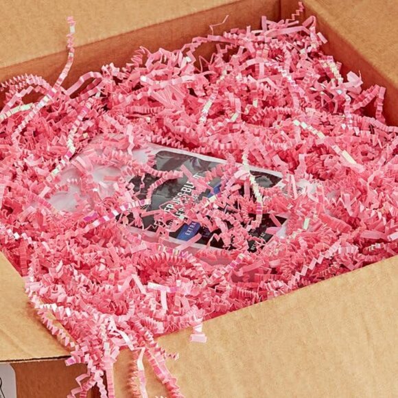 Greenii 2 LB Crinkle Cut Paper Shred Filler great Gift boxes Gift Wrap Pink - Picture 3 of 3